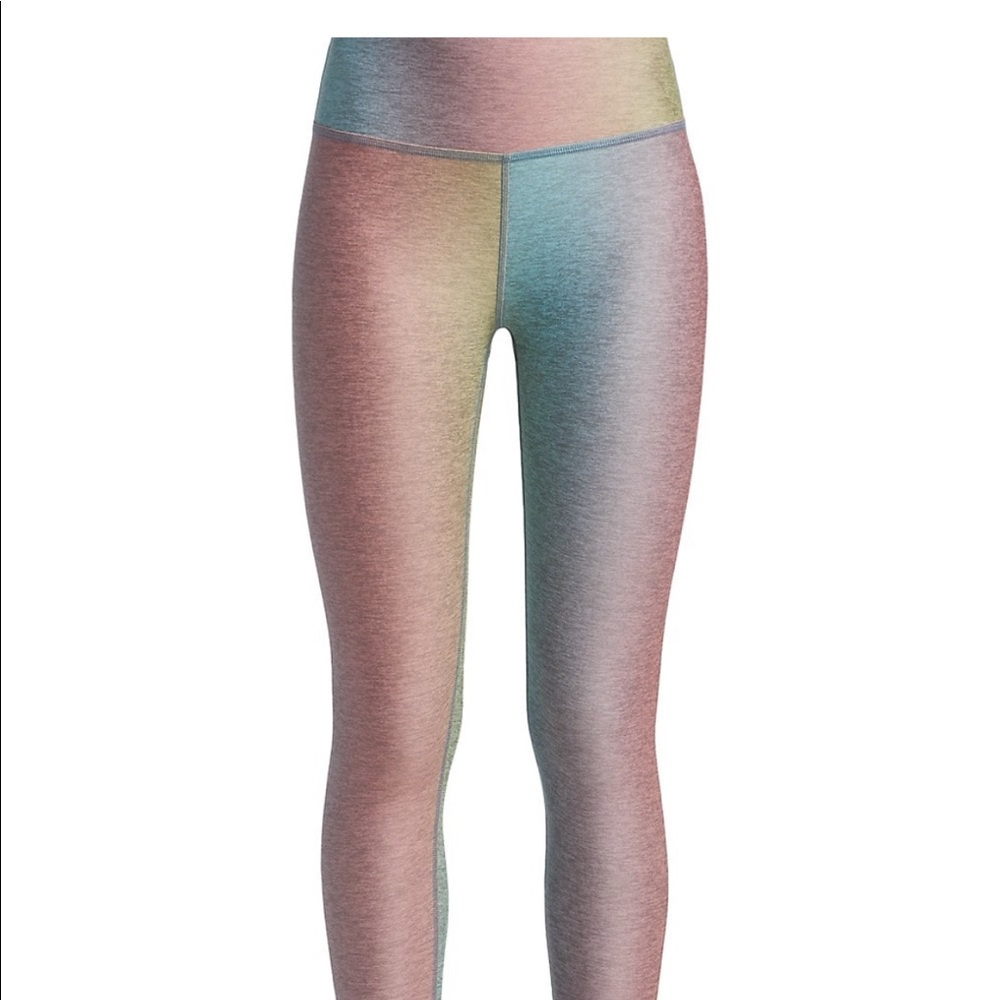 Beyond Yoga Spacedye Leggings in Silver Mist Prismatic